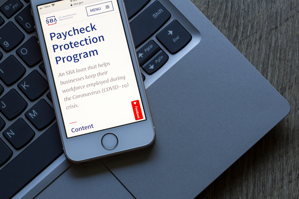 SBA.gov Payment Protection Program on iPhone