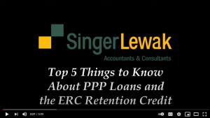 Top 5 Things to Know About PPP Loans and the ERC Retnetion Credit