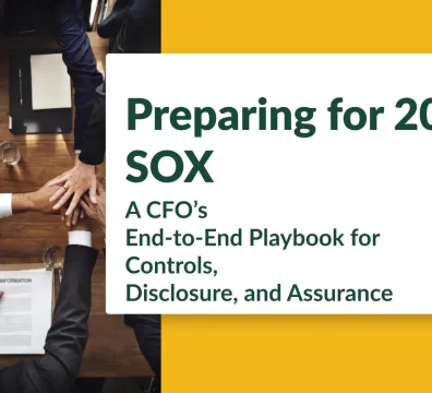 Banner image for: Preparing for 2026 SOX: A CFO’s End-to-End Playbook for Controls, Disclosure, and Assurance