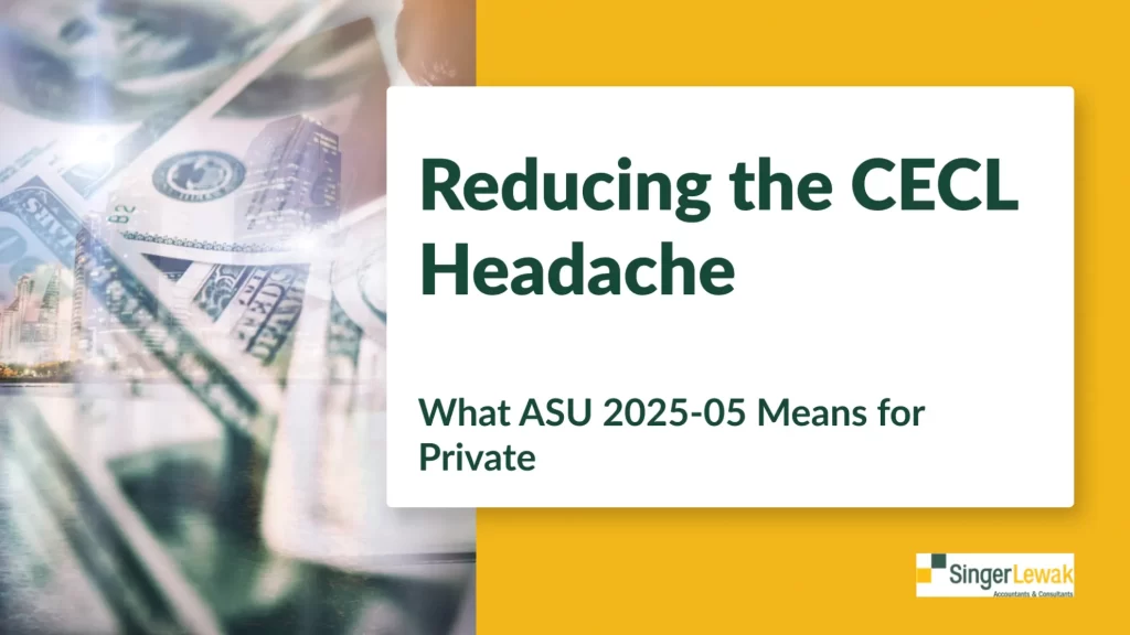 banner for article: Reducing the CECL Headache